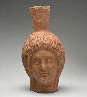 Jug, 290–320 C.E., African red slip ware, 23 x 11.5 x 11 cm (Musée du Louvre, Paris)