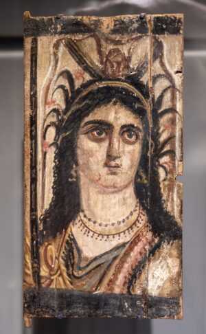 Panel with Painted Image of Isis, 2nd century, tempera on wood, 40 x 19.1 x 13 cm (The J. Paul Getty Museum, Los Angeles; photo: Steven Zucker, CC BY-NC-SA 2.0)