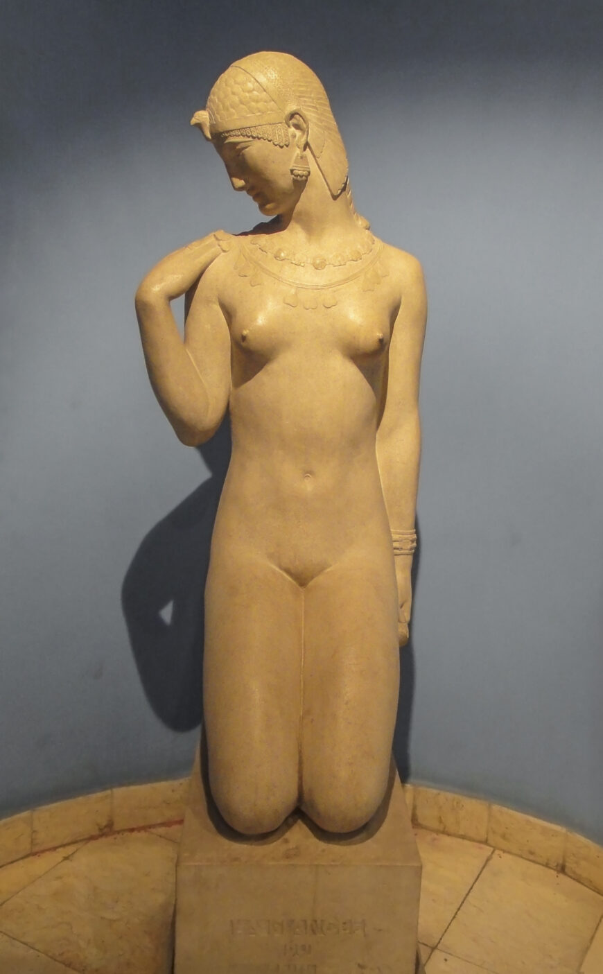 Mahmoud Moukhtar, The Bride of the Nile, 1929, limestone, 50 x 60 x 148 cm (Mahmoud Moukhtar Museum, Cairo; photo: © Nadia Radwan)