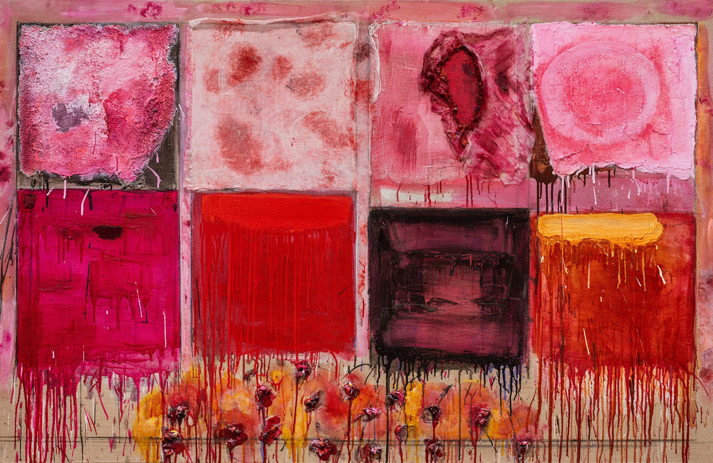 Joan Snyder, <em>Roxy Red Fugue</em>