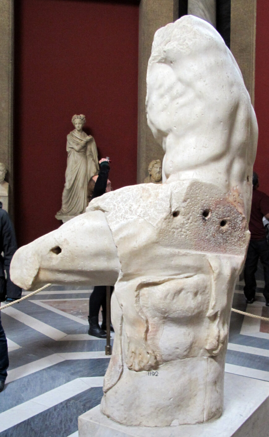 Belvedere Torso, 1st century B.C.E., marble, 1.59 m high (Vatican Museums; photo: Sailko, CC BY-SA 3.0)