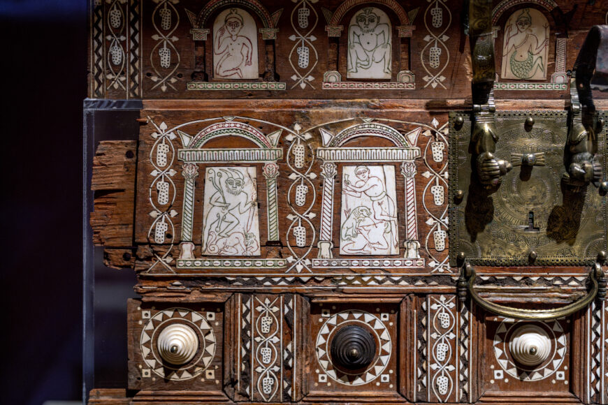 Bridal Chest, 4th–6th century C.E. (Nubian; Qustul, Egypt), wood and ivory, 75 x 80 cm (The Egyptian Museum, Cairo; photo: Steven Zucker, CC BY-NC-SA 2.0)