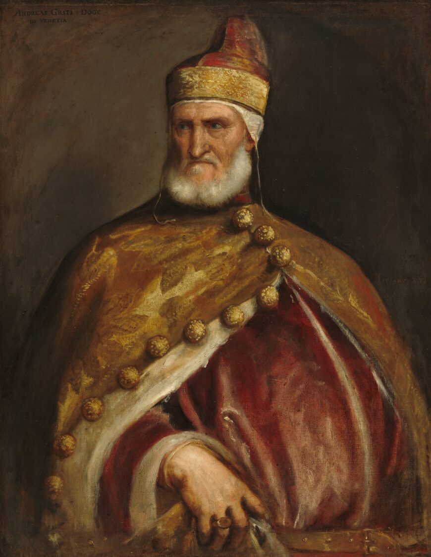 Titian, Doge Andrea Gritti, c. 1546–50, oil on canvas, 133.6 x 103.2 cm (National Gallery of Art, Washington, D.C.)