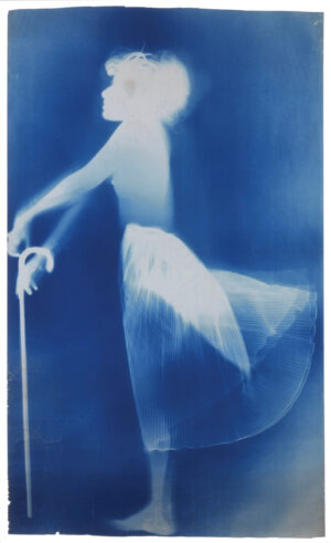 Robert Rauschenberg and Susan Weil, Sue, c. 1950, cyanotype, 177.2 x 105.7 cm (private collection) © Susan Weil and Robert Rauschenberg Foundation