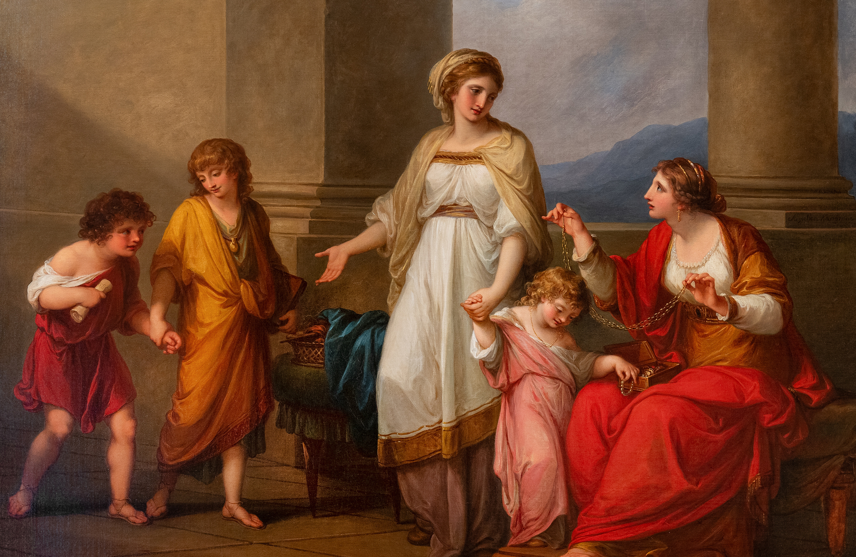 Angelica Kauffmann, <em>Cornelia Pointing to her Children as Her Treasures</em>