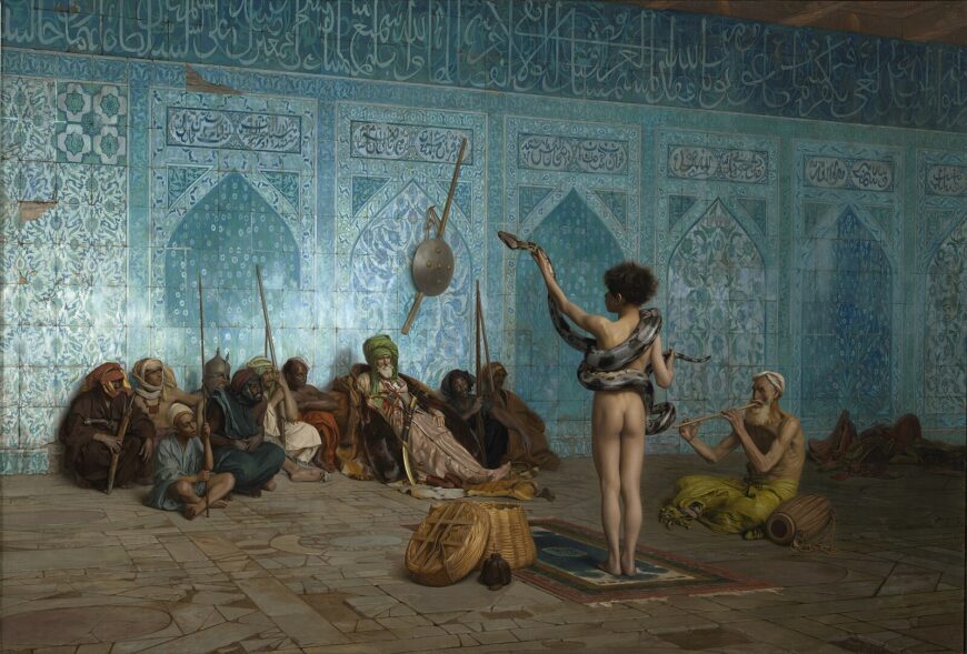Jean-Léon Gérôme, The Snake Charmer, c. 1879, oil on canvas, 82.2 x 121 cm (Sterling and Francine Clark Art Institute, Williamstown)