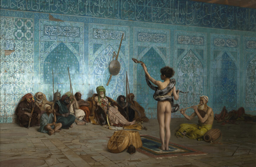 Jean-Léon Gér?me, The Snake Charmer, c. 1879, oil on canvas, 82.2 x 121 cm (Sterling and Francine Clark Art Institute, Williamstown)