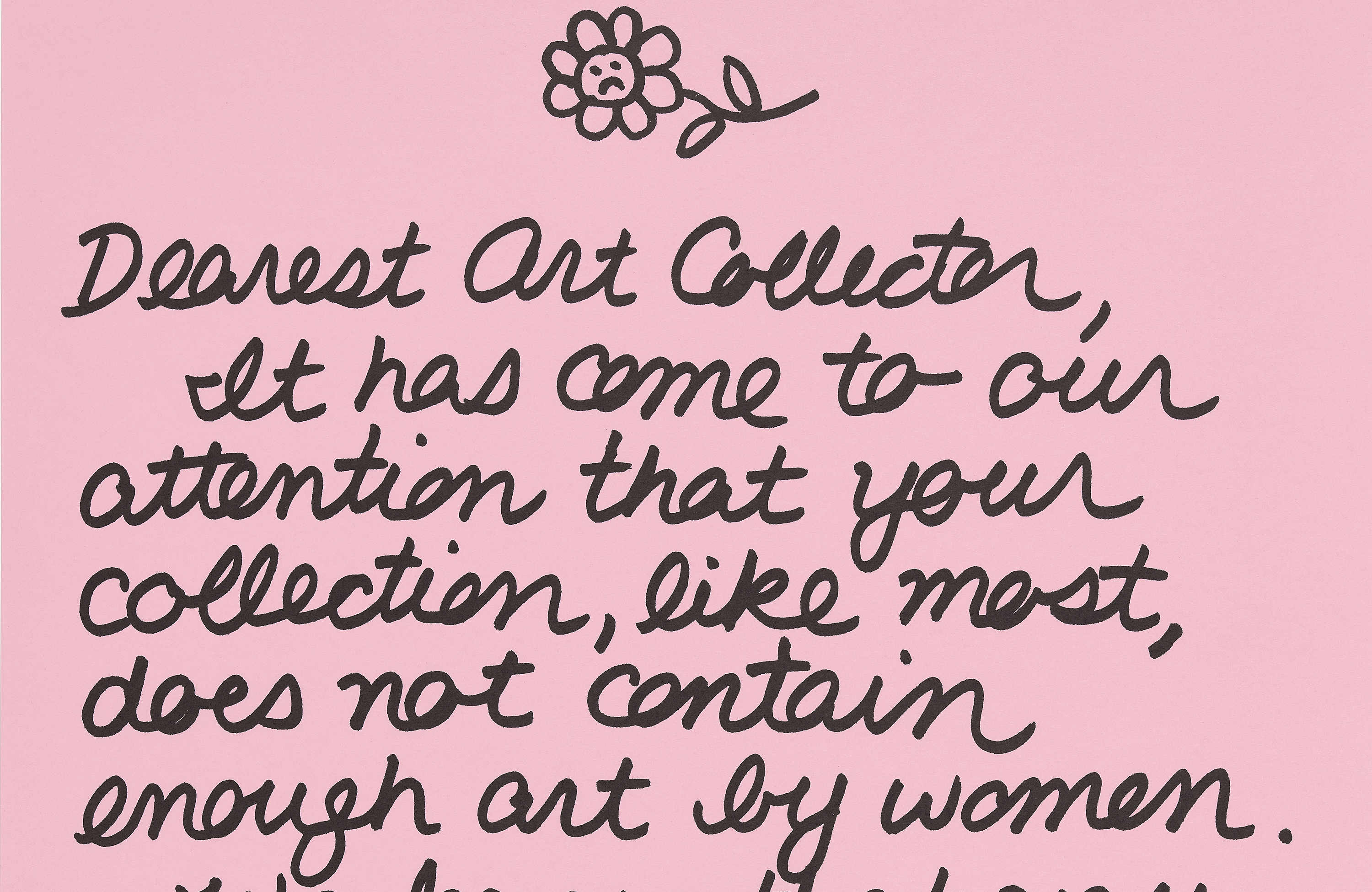 Guerrilla Girls, <em>Dearest Art Collector</em><br>Getty Conversations