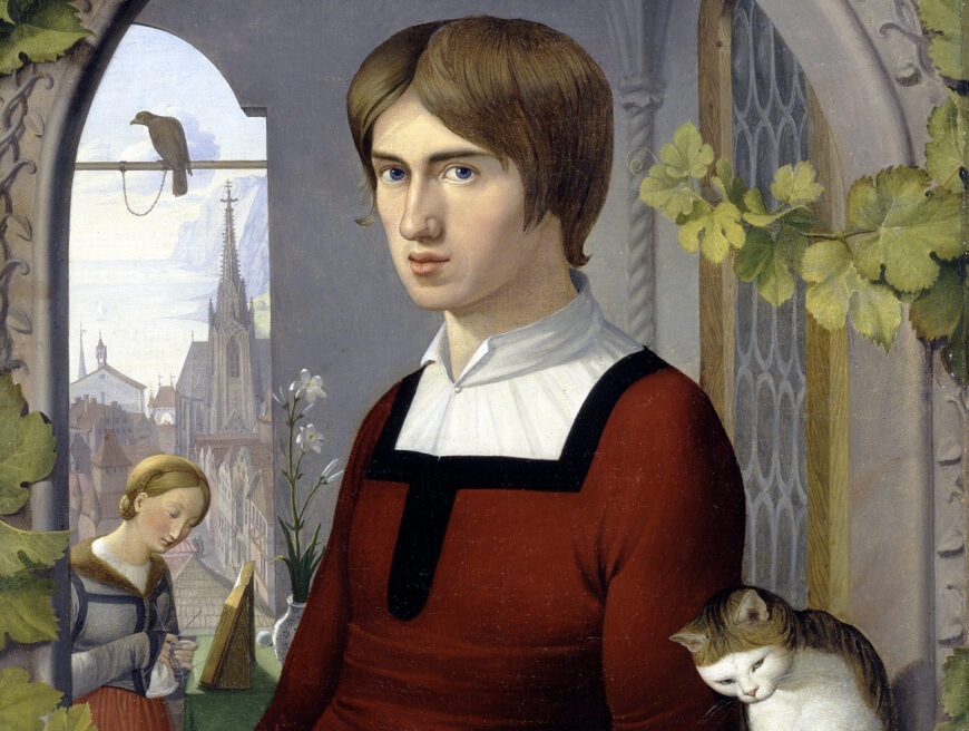 Franz Pforr (detail), Johann Friedrich Overbeck, Portrait of the Painter Franz Pforr, 1810, oil on canvas, 62 x 47 cm (Alte Nationalgalerie, Berlin)