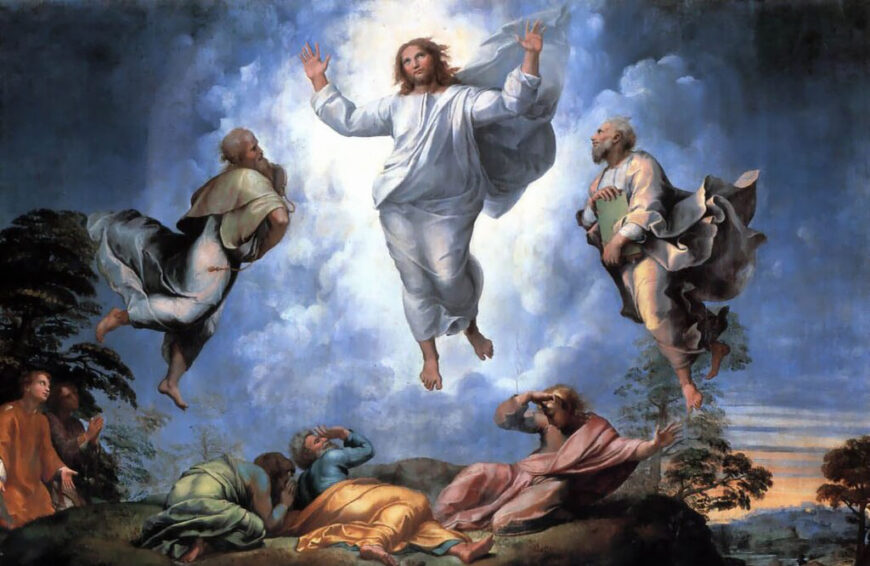 Raphael, The Transfiguration, 1516–20, tempera on wood, 405 x 278 cm (Pinacoteca Vaticana, Vatican City)