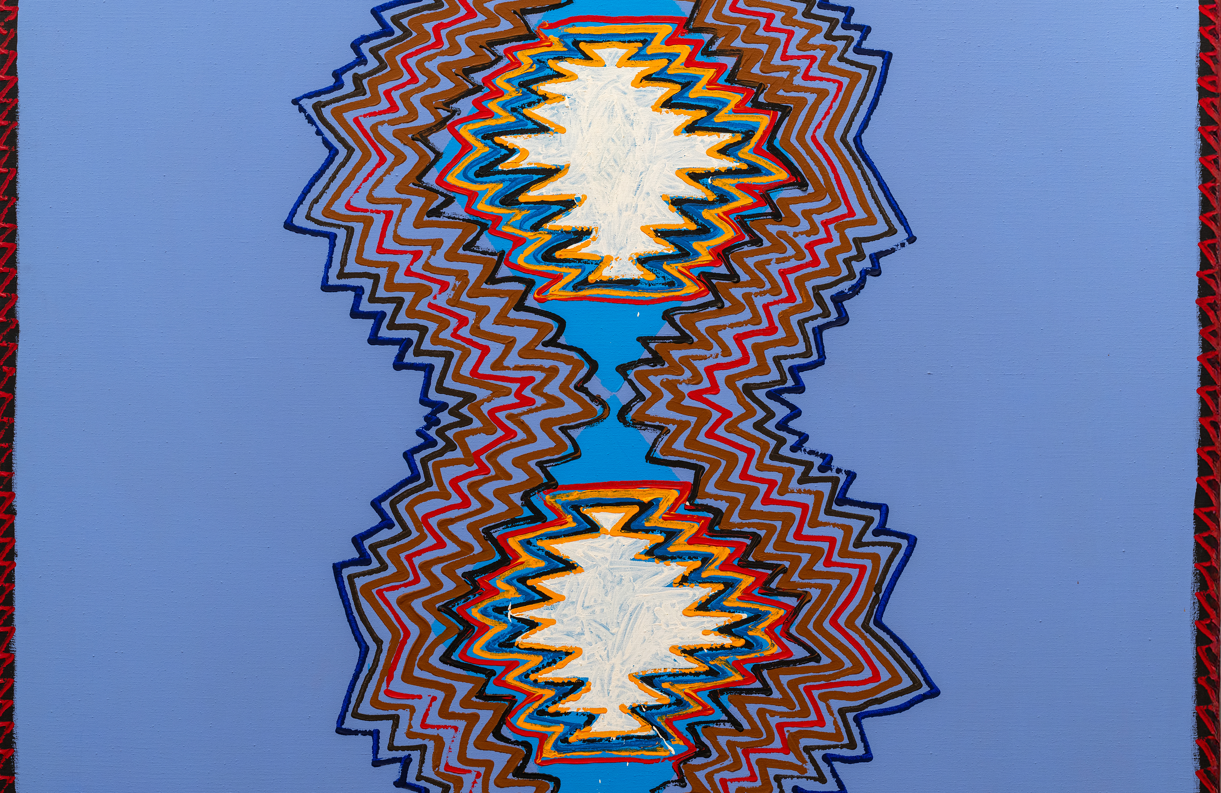 Fritz Scholder, <em>Indian Rug #5</em>