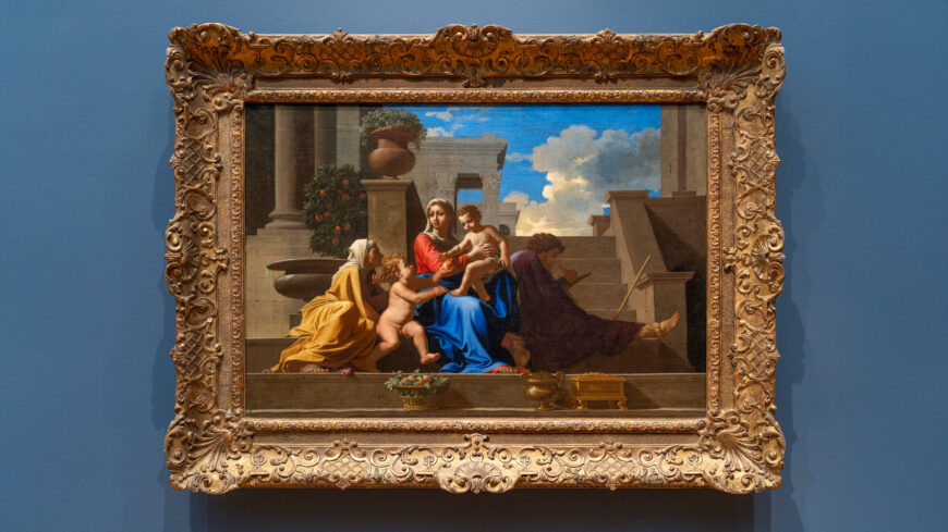 Nicolas Poussin, The Holy Family on the Steps, 1648, oil on canvas, 73.3 x 105.8 cm (Cleveland Museum of Art; photo: Steven Zucker, CC BY-NC-SA 4.0)